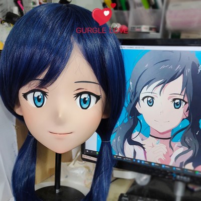 (GLA03)Customize Character'! Female/Girl Resin Full/Half Head With Lock Anime Cosplay Japanese Animego Kigurumi Mask (GLA03)Customize Character'! Female/Girl Resin Full/Half Head With Lock Anime Cosplay Japanese Animego Kigurumi Mask
